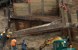 Construction Survey Bridge Concrete Piles, Weehawken NJ